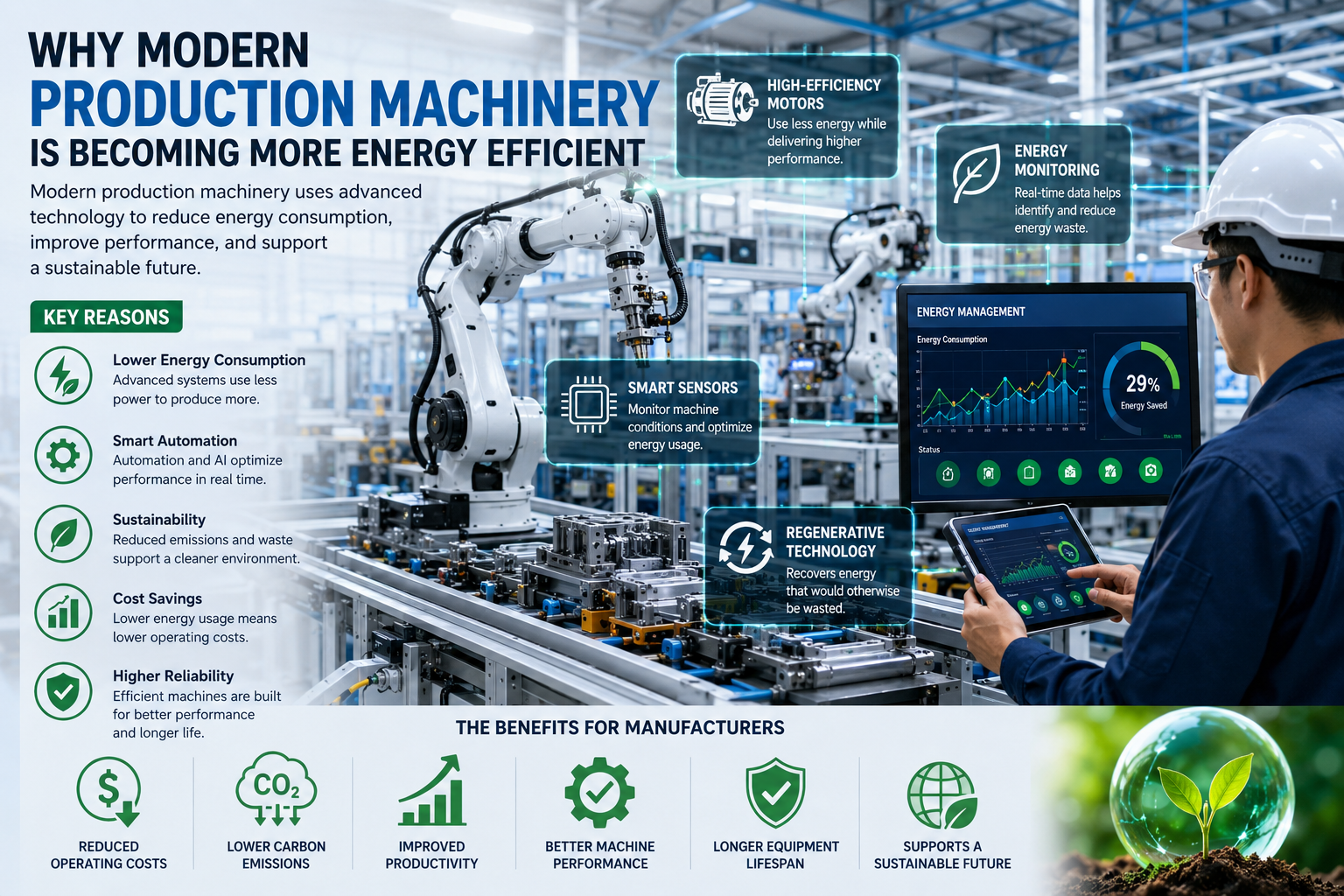 Why Modern Production Machinery Is Becoming More Energy Efficient